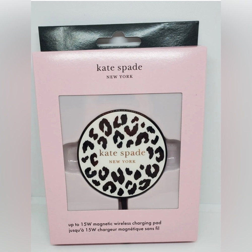 NIB Kate Spade Leopard Wireless Charging Pad